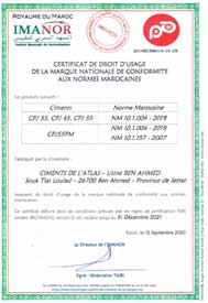 Certificat Ben Ahmed