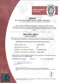Certificat ISO 9001